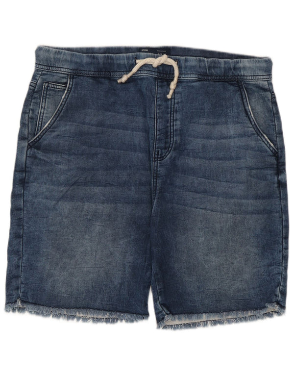 Pantaloncini Zara da uomo grandi W32 in cotone blu
