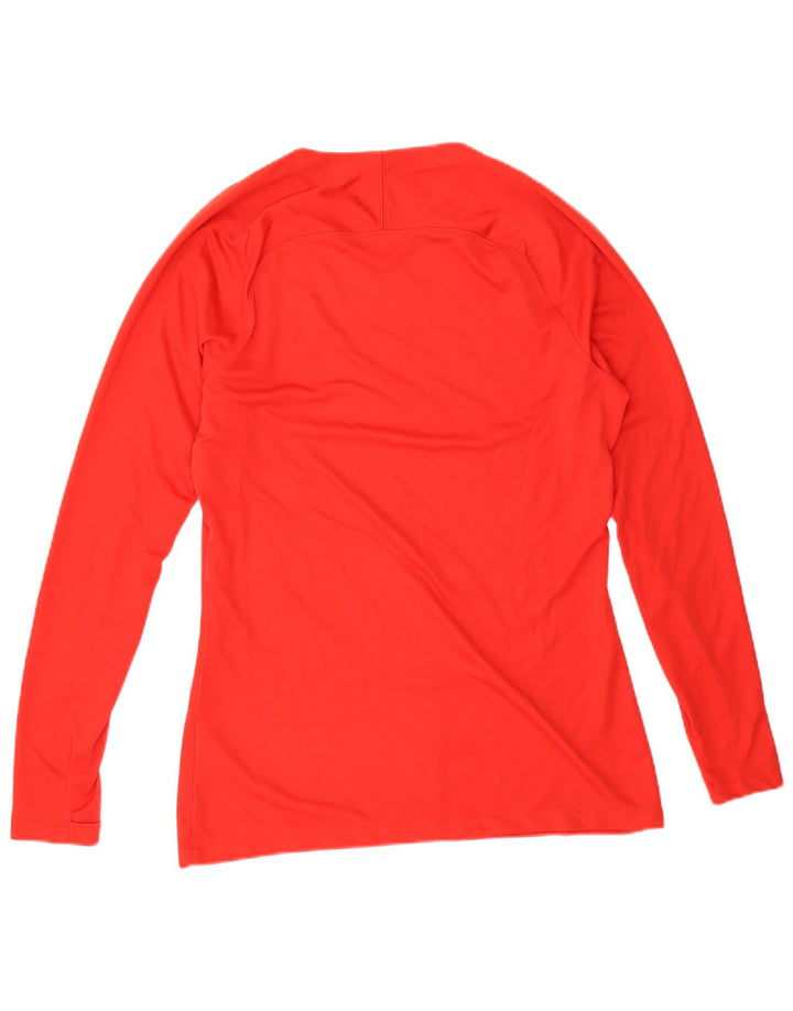 Nike Uomo Dri Fit Slim Fit Graphic Top manica lunga grande poliestere rosso