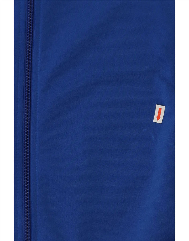 Giacca da ginnastica grafica da ragazzo Adidas 13-14 anni in poliestere blu