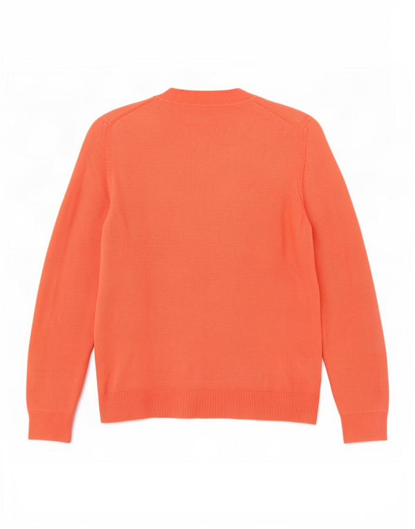 Maglione cardigan da donna Tommy Hilfiger UK 6 XS cotone arancione