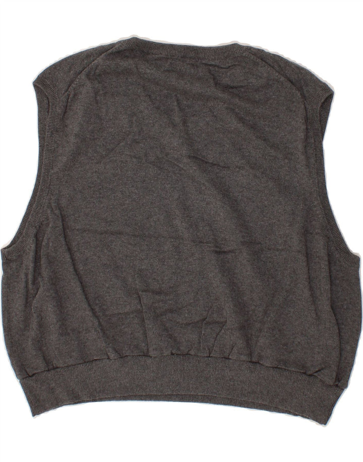 IZOD Womens Oversized Vest Tank Top 2XL Grey Vintage Izod and Second-Hand Izod from Messina Hembry 