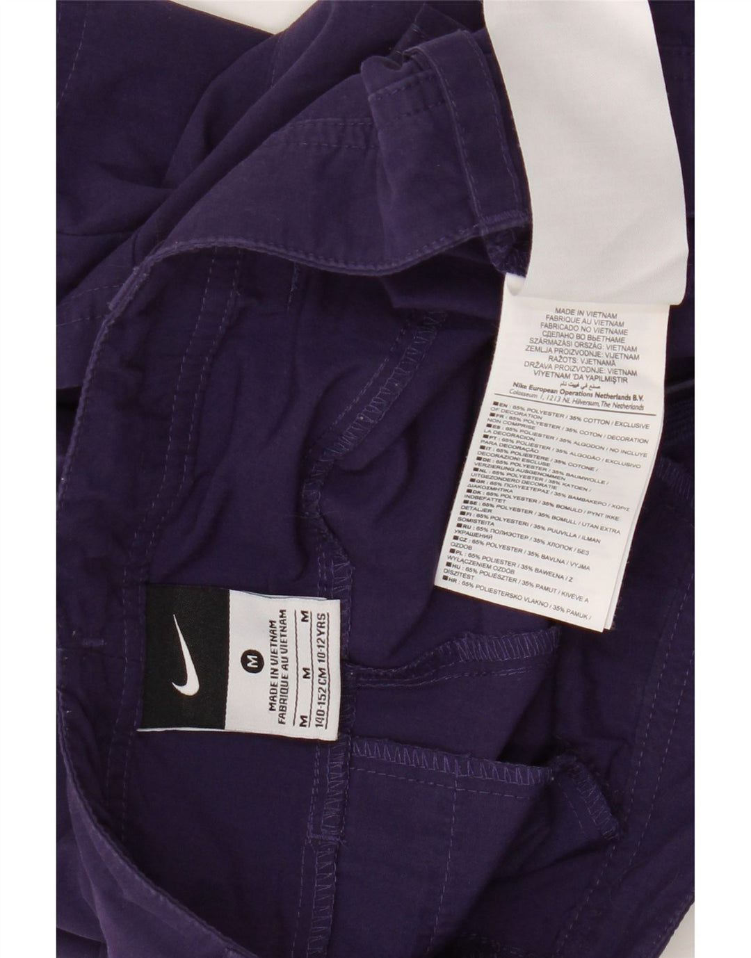 Pantaloncini chino Nike per ragazze 10-11 anni medi W26 poliestere viola