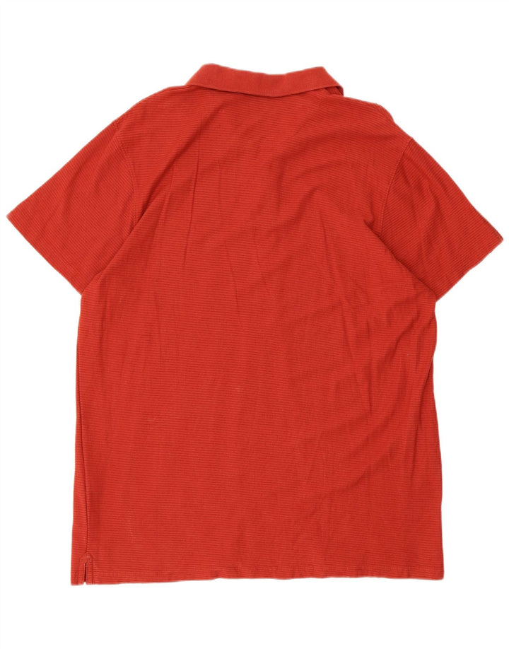 Polo da uomo Mountain Warehouse grande in cotone gessato rosso
