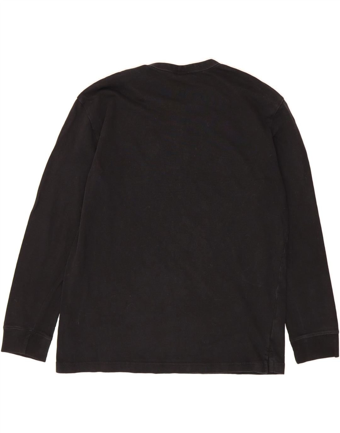 ZARA Mens Top Long Sleeve Large Black Cotton Vintage Zara and Second-Hand Zara from Messina Hembry 