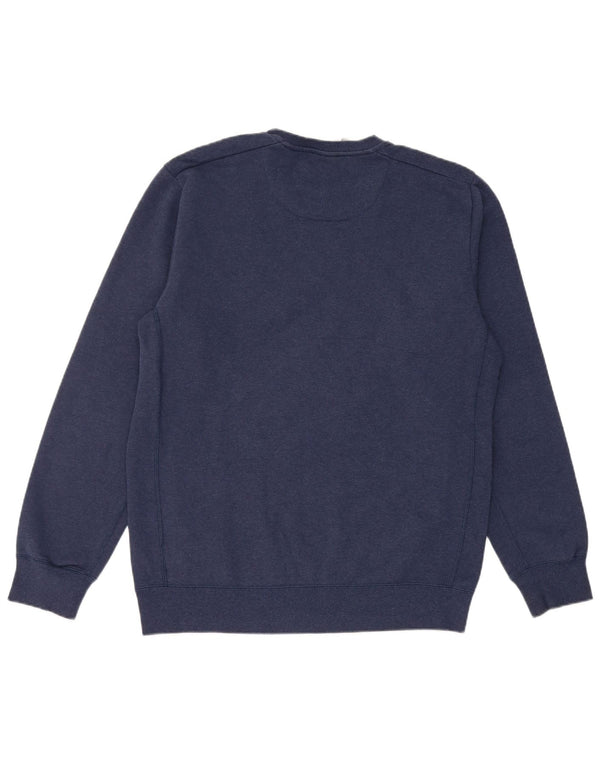 Felpa da uomo Adidas maglione medio blu navy in cotone