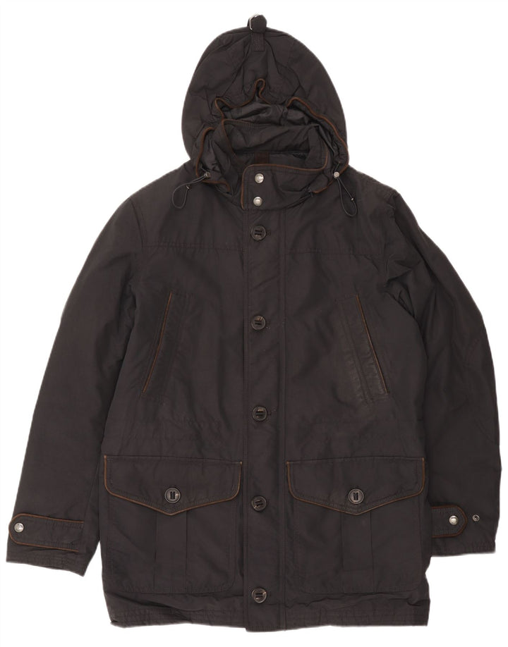 Giacca parka da uomo con cappuccio Massimo Dutti UK 38 Marrone medio