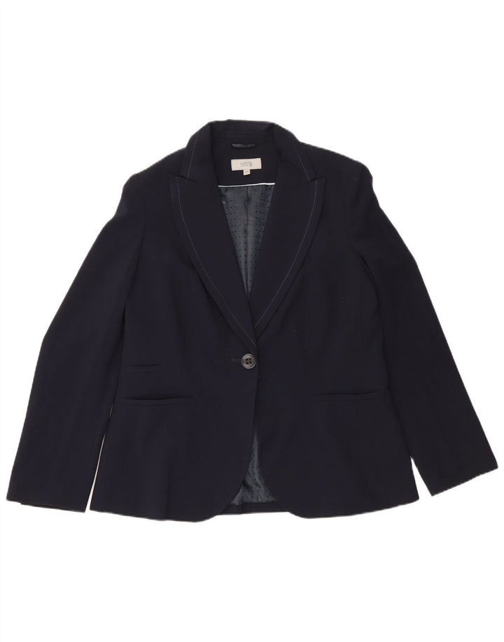 Giacca blazer a 1 bottone Marks & Spencer da donna UK 16 grande blu navy