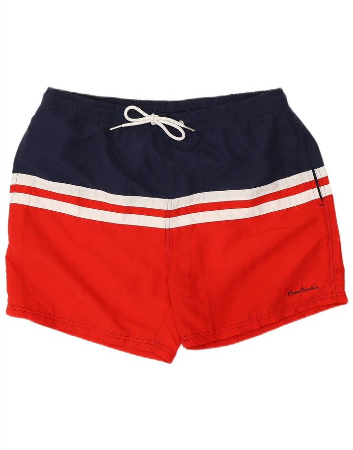 Pantaloncini da bagno da uomo Pierre Cardin XL rosso color block