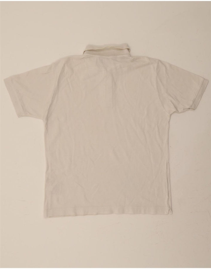 KAPPA Mens Polo Shirt Medium White Cotton Vintage Kappa and Second-Hand Kappa from Messina Hembry 