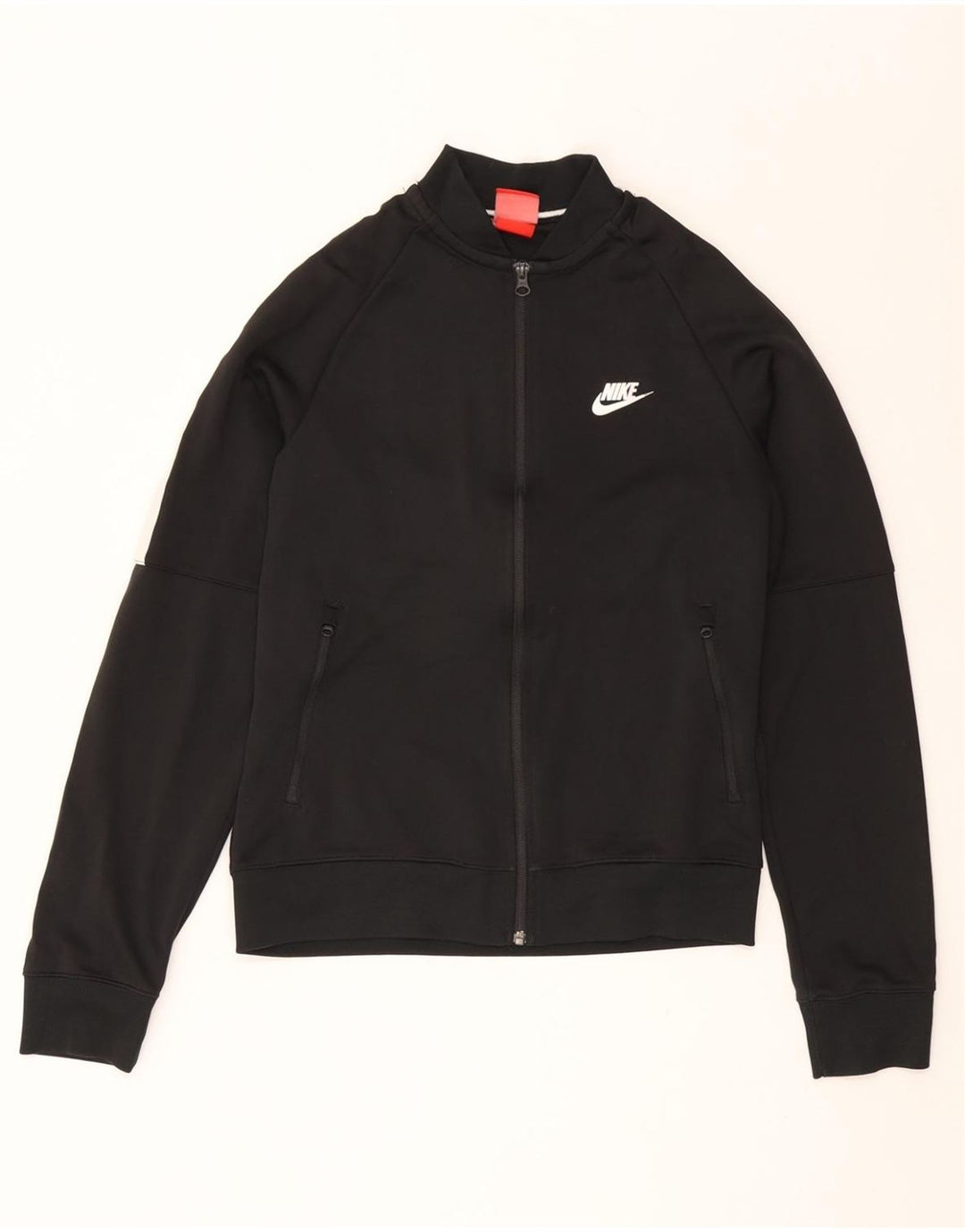 Giacca da ginnastica oversize da donna NIKE UK 10 Small Black Colourblock