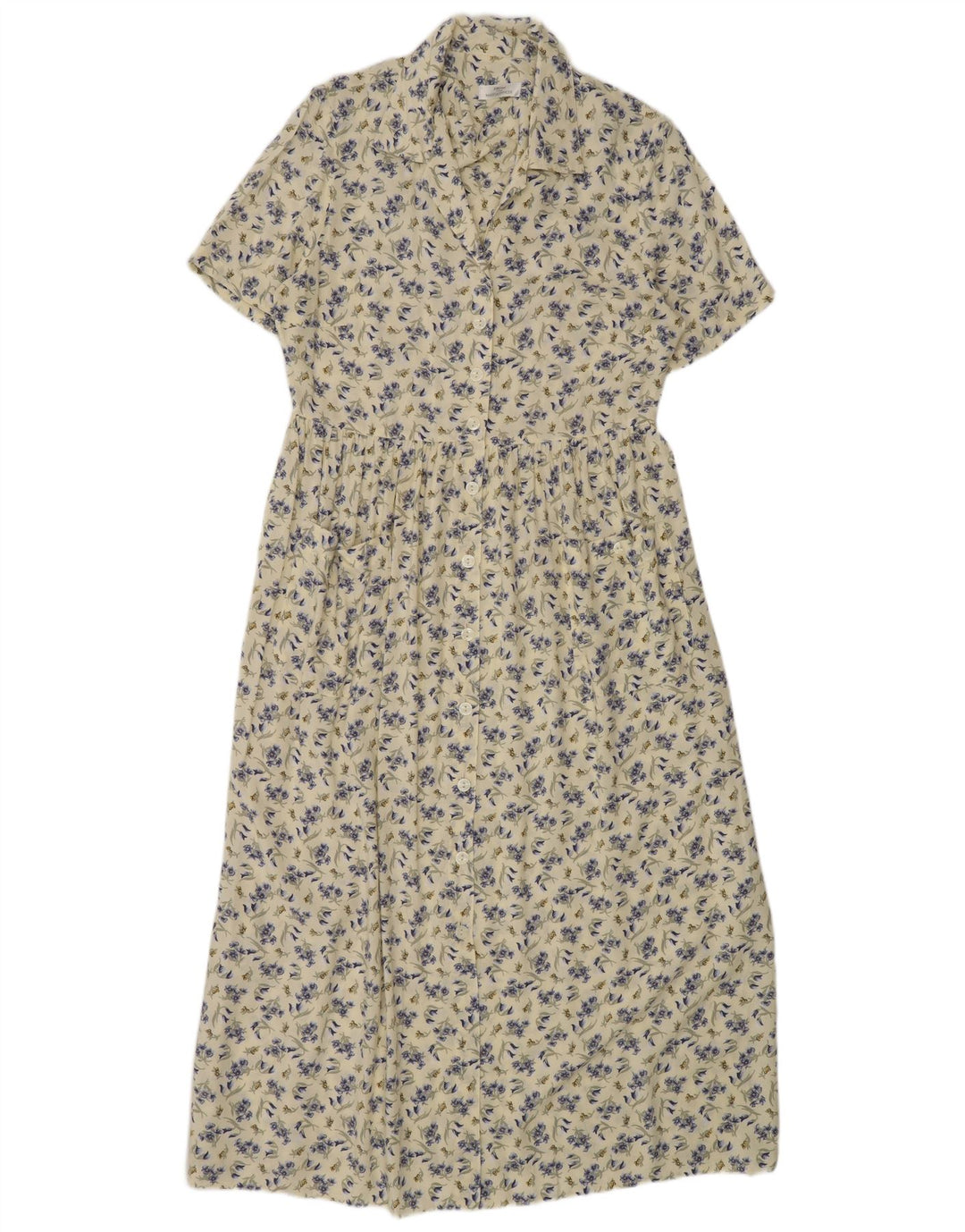 Abito camicia a maniche corte da donna Marks & Spencer UK 12 Beige medio