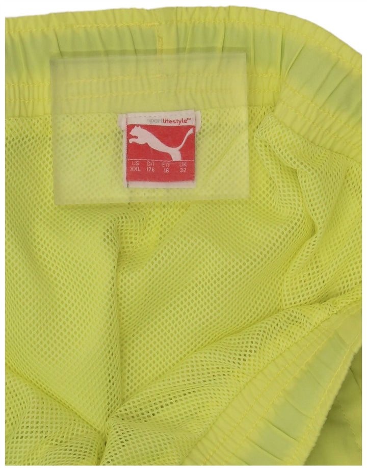 Pantaloncini da bagno Puma da ragazzo 15-16 anni Verde Colourblock