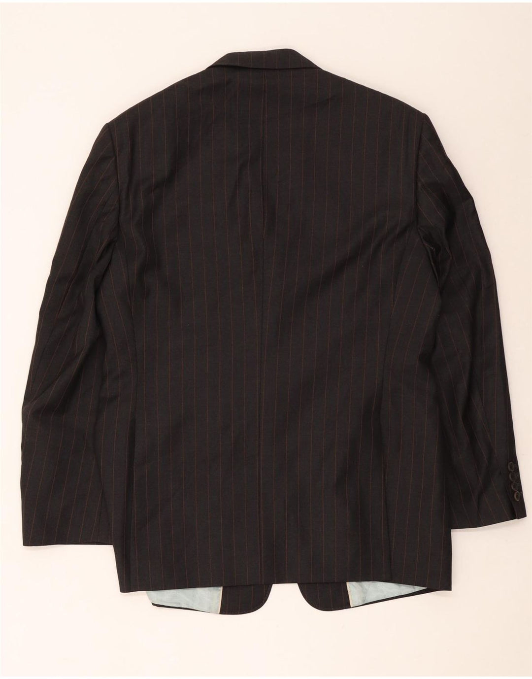 Giacca blazer da uomo a 3 bottoni Ted Baker EU 42 XL lana a righe grigie