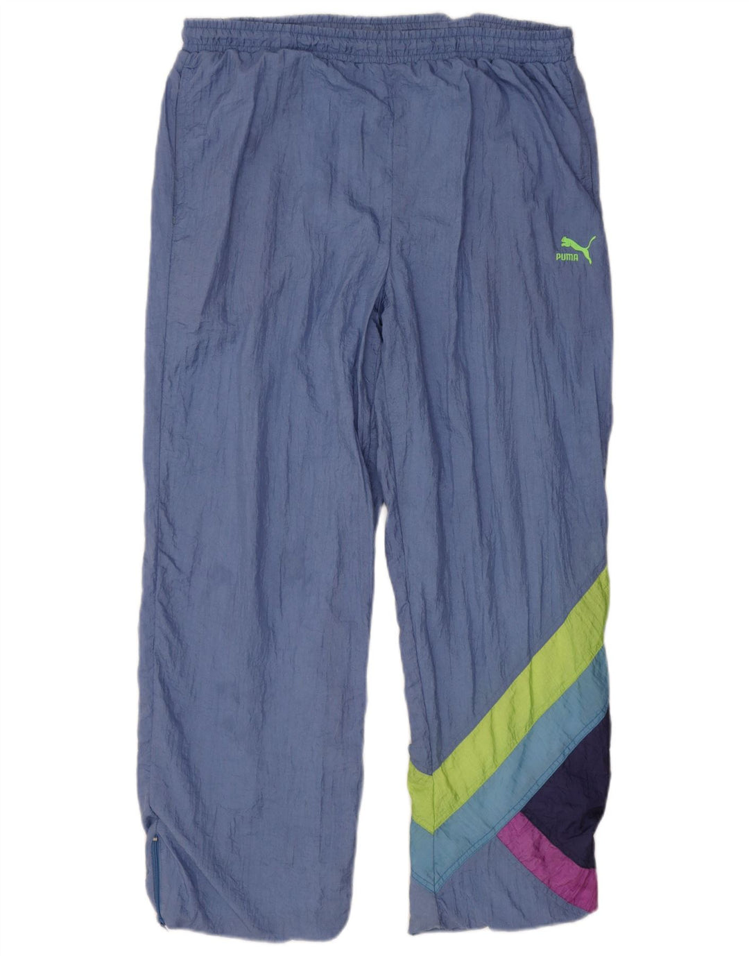 Pantaloni da tuta da uomo Puma Large Blu Colourblock in poliammide