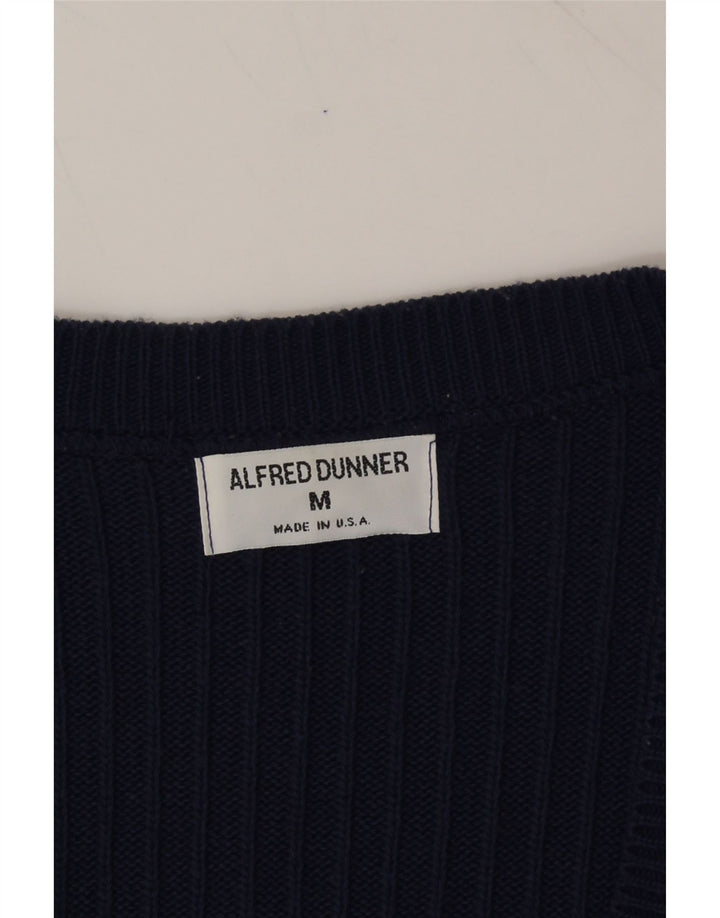ALFRED DUNNER Womens Cardigan Sweater UK 14 Medium Navy Blue Acrylic Vintage Alfred Dunner and Second-Hand Alfred Dunner from Messina Hembry 