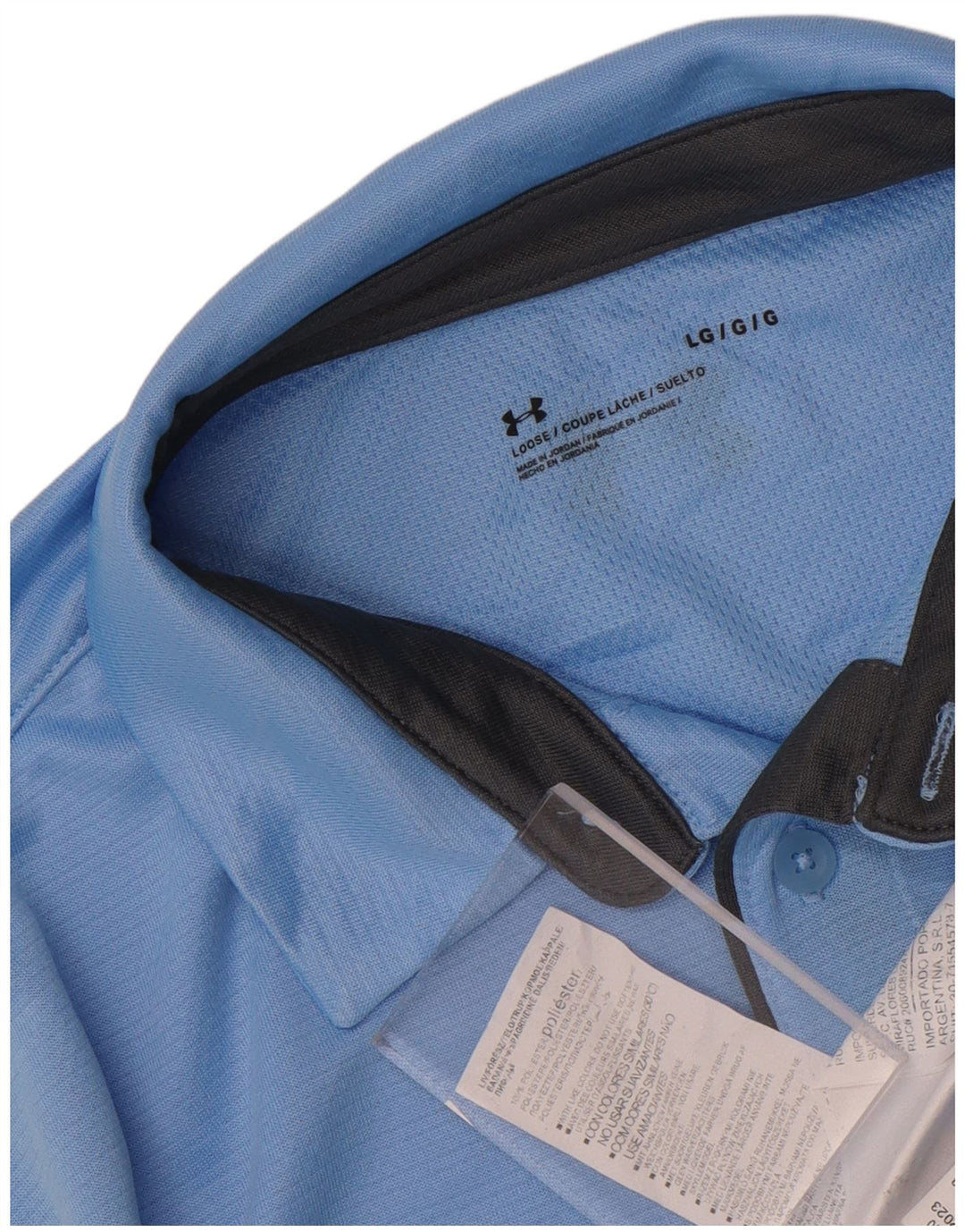 Polo da uomo Under Armour grande blu in poliestere