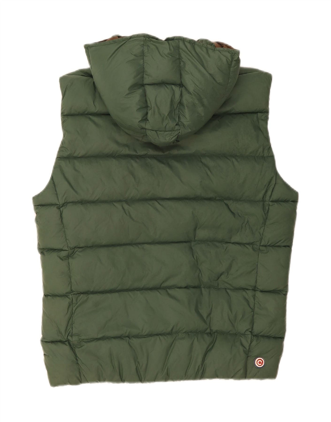 Gilet imbottito con cappuccio da uomo COLMAR IT 48 Verde medio Poliammide
