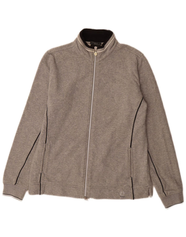 Giacca superiore della tuta da donna Champion Easy Fit UK 16 Large Grey Cashmere