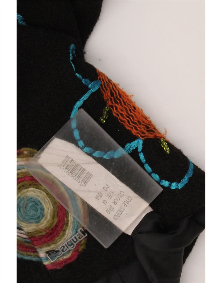 Desigual Soprabito grafico da donna EU 44 XL Nero floreale