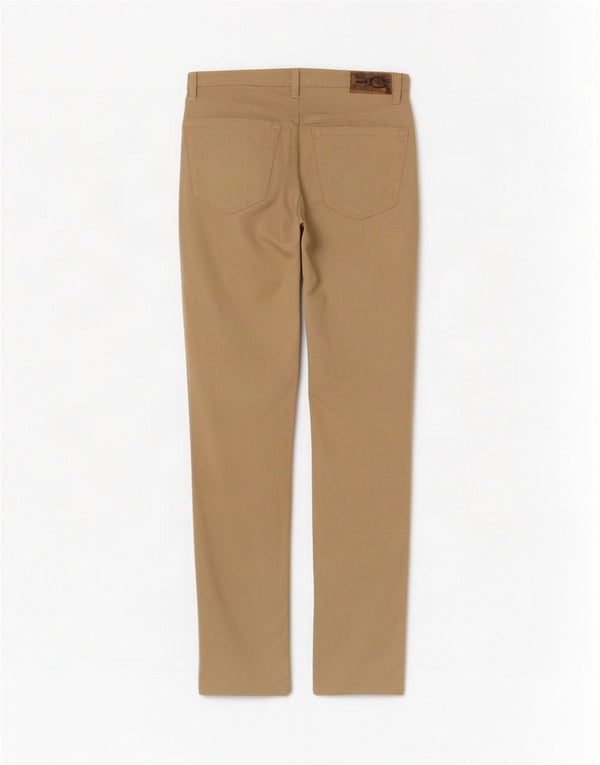Pantaloni casual dritti da donna Just Cavalli IT 44 medio W30 L35 Beige