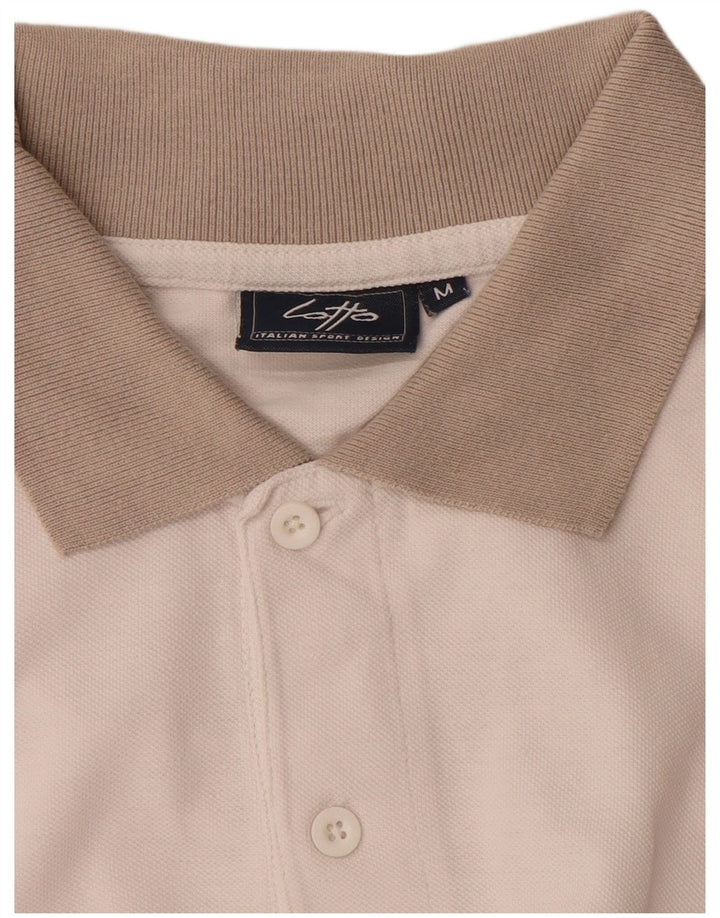 Polo da uomo Lotto color block bianco medio