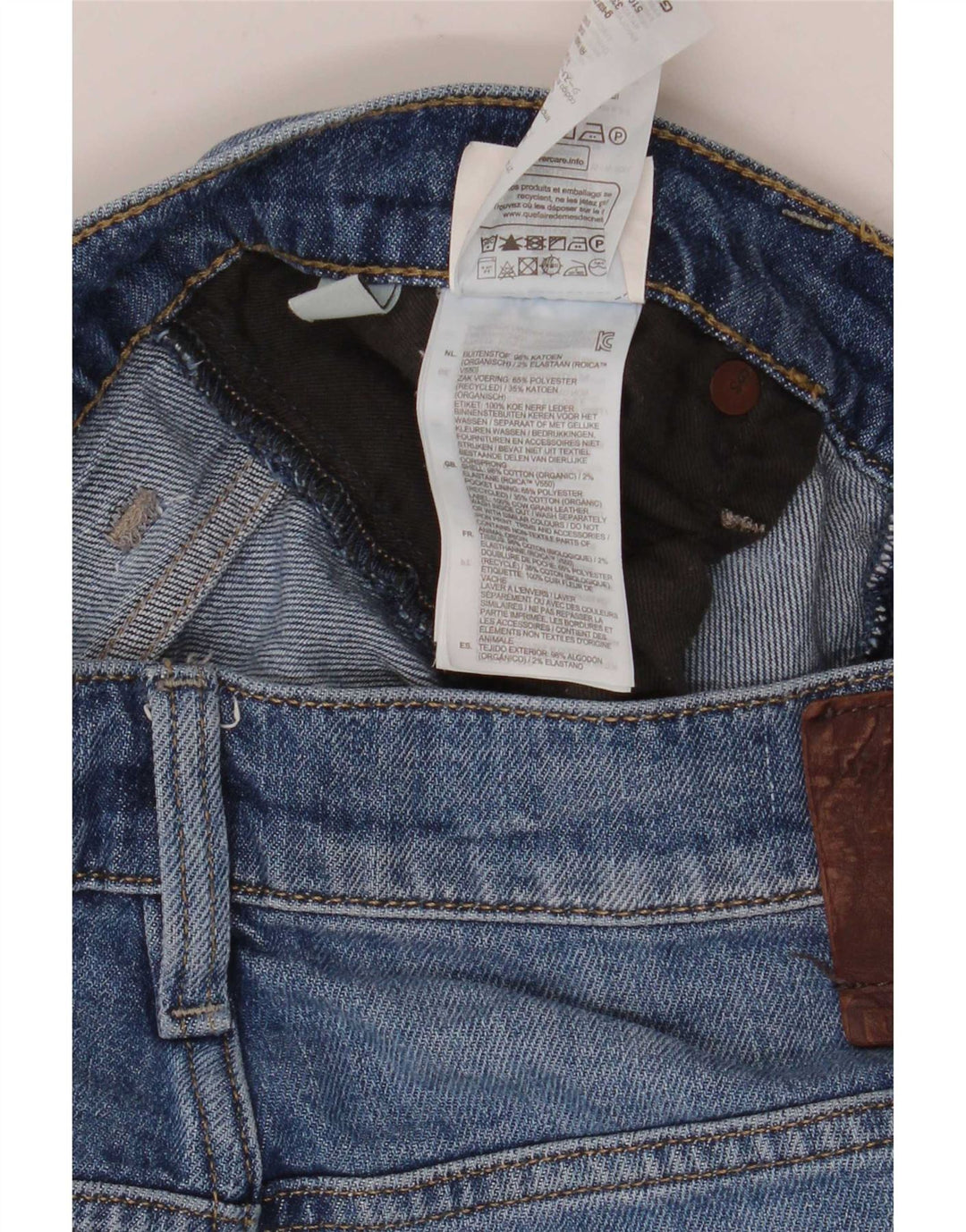 Jeans slim da uomo G-Star 3301 W34 L32 cotone blu