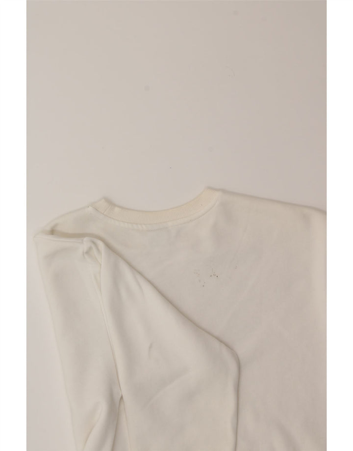 PUMA Mens Graphic Sweatshirt Jumper Small White Cotton Vintage Puma and Second-Hand Puma from Messina Hembry 