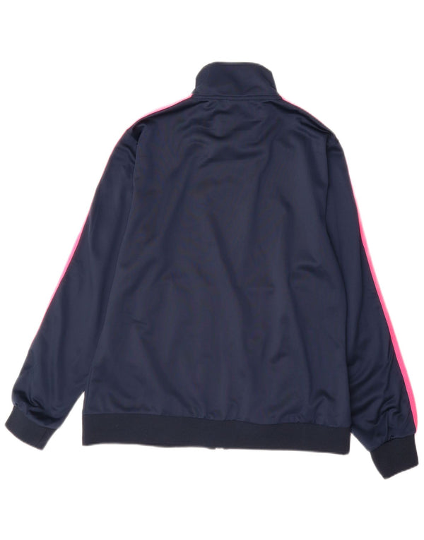 Giacca da tuta da donna Asics UK 18 XL Navy Blue Colourblock Poliestere