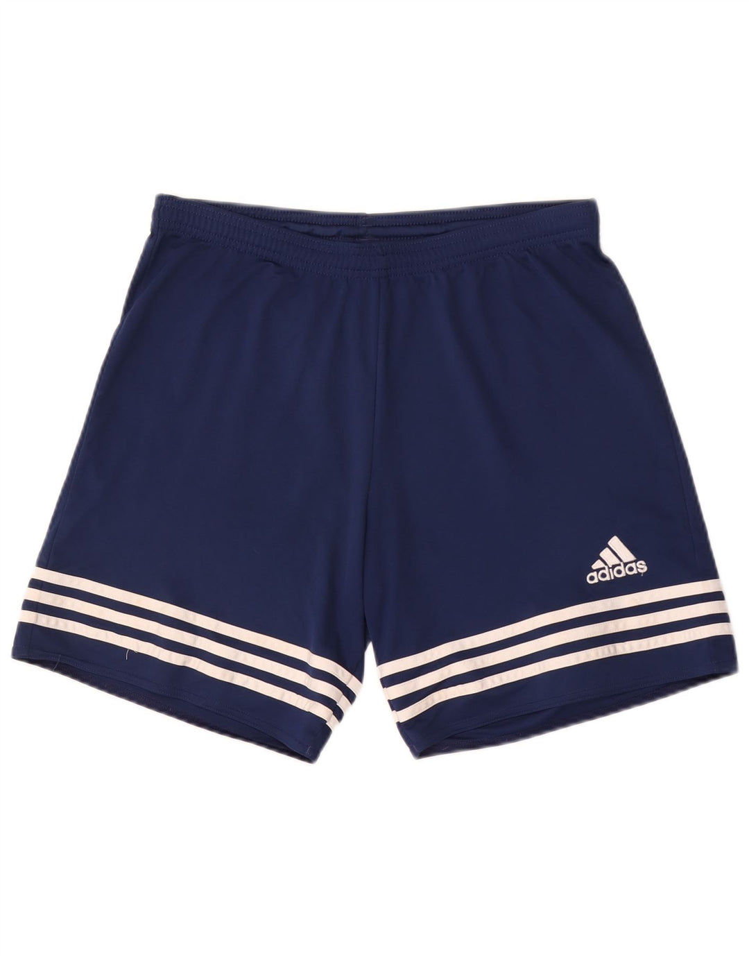 Pantaloncini sportivi Adidas Climalite da uomo medi in poliestere blu navy