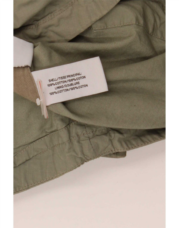 Giacca parka da donna con cappuccio Superdry UK 12 cotone kaki medio