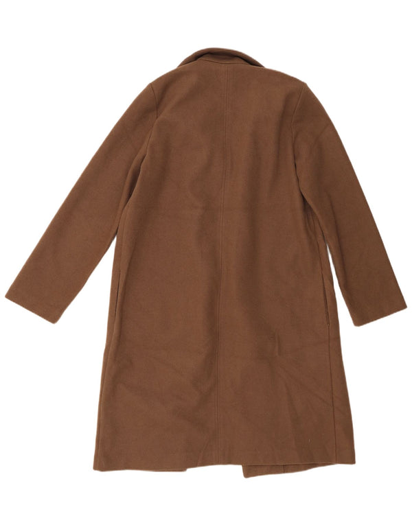 Soprabito aperto da donna Zara UK 16 grande poliestere marrone