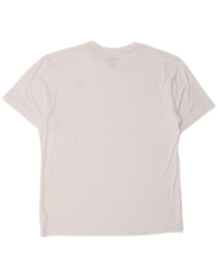 REEBOK T-shirt da uomo Top grande bianco in poliestere