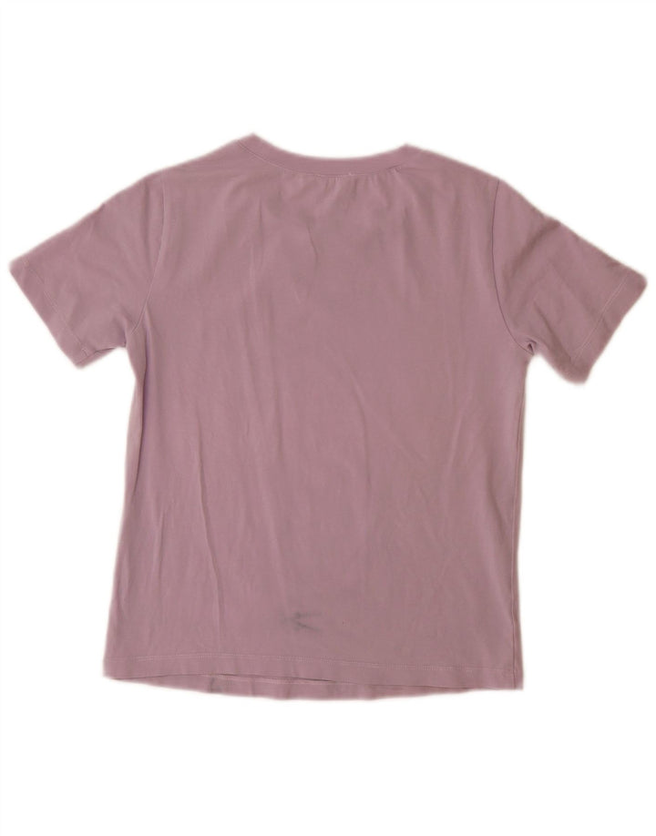 ARMANI JEANS T-shirt grafica da donna Top EU 36 Small Viola