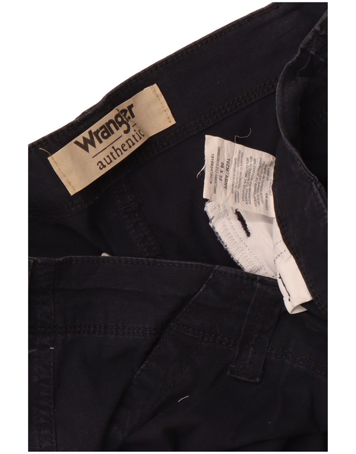 Pantaloni cargo dritti da uomo Wrangler W38 L32 cotone blu navy
