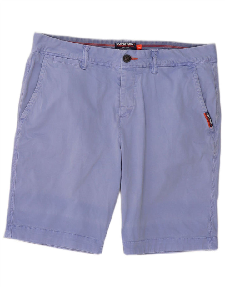 Pantaloncini chino da uomo Superdry W34 grande cotone viola