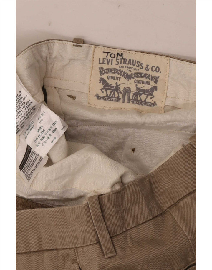 Pantaloni chino slim da uomo Levi's W30 L32 in cotone beige
