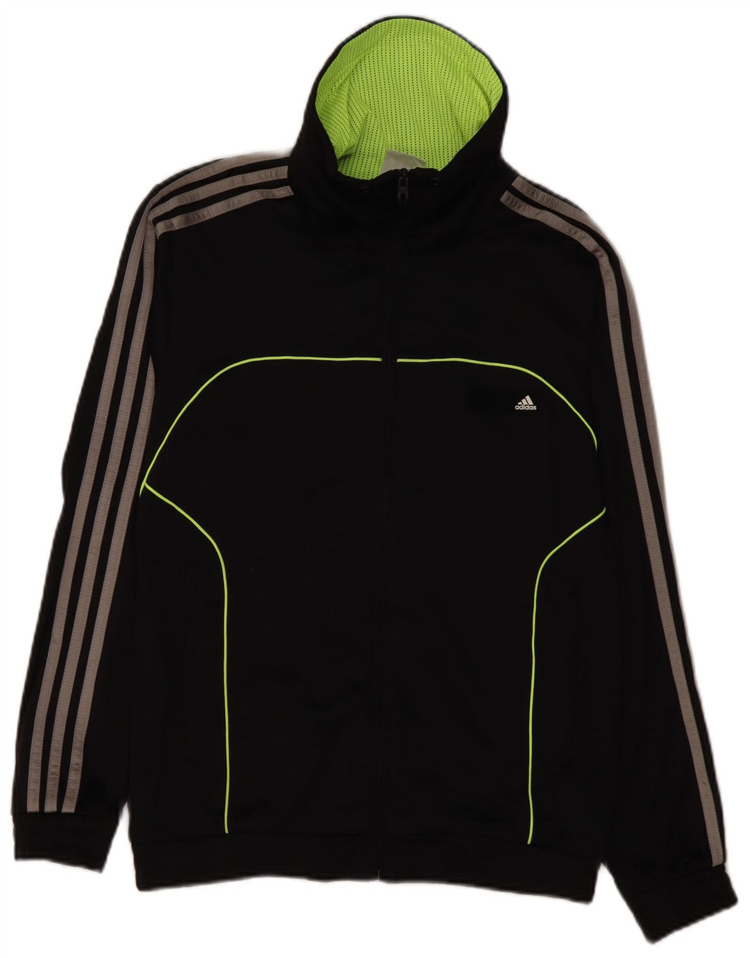 Giacca da ginnastica grafica da uomo ADIDAS UK 36/38 piccola nera