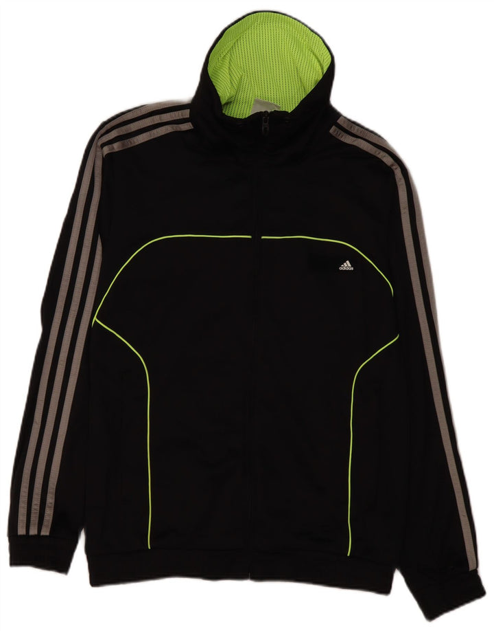 Giacca da ginnastica grafica da uomo ADIDAS UK 36/38 piccola nera