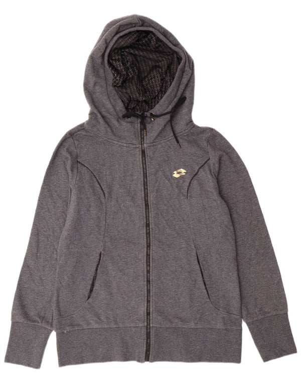 Maglione con cappuccio e zip da donna LOTTO UK 16 Large Grigio