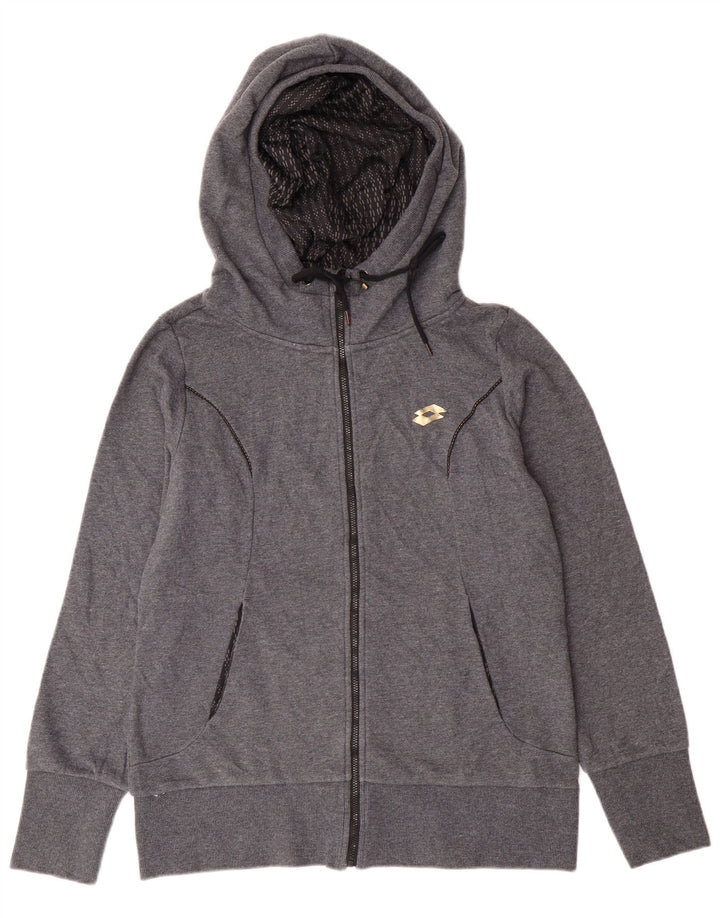 Maglione con cappuccio e zip da donna LOTTO UK 16 Large Grigio