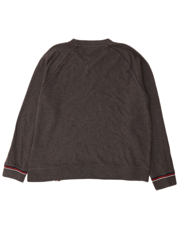 Felpa grafica da uomo Fila Maglione XL Cotone chiazzato grigio