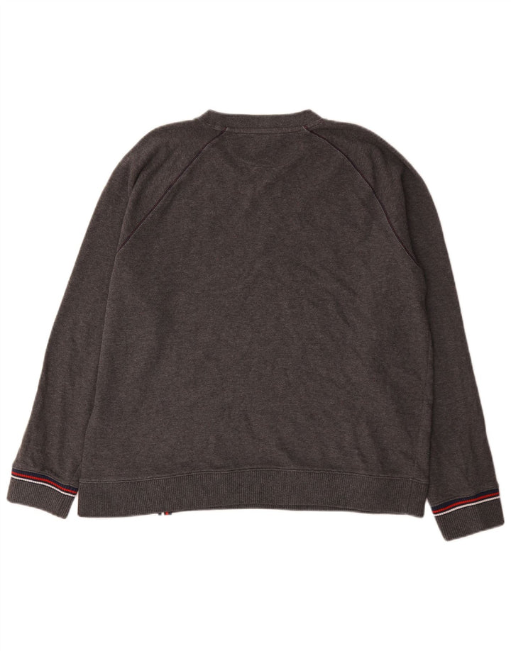 Felpa grafica da uomo Fila Maglione XL Cotone chiazzato grigio