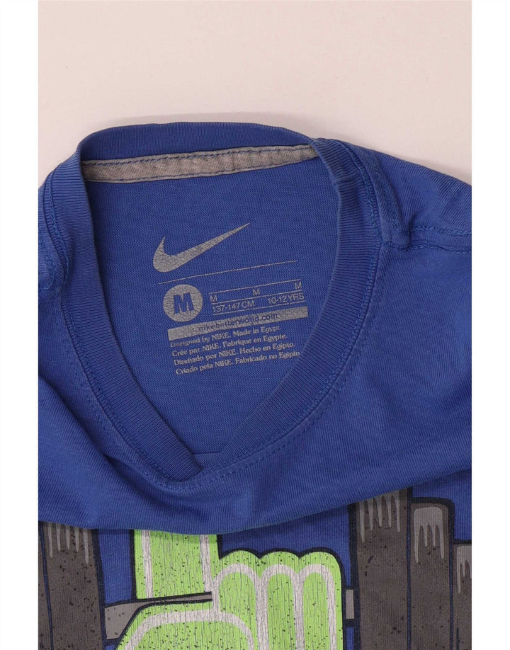 T-shirt grafica Nike per ragazzi, 10-11 anni, blu medio