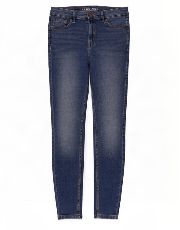 Jeans Jeggings da donna Marks & Spencer UK 12 medio W30 L30 cotone blu