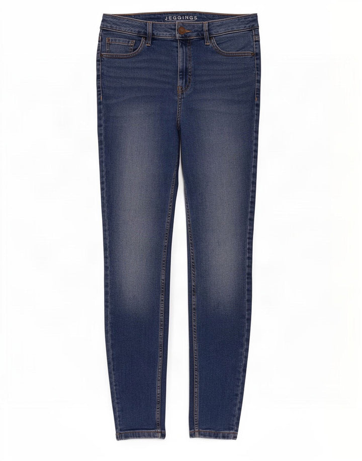 Jeans Jeggings da donna Marks & Spencer UK 12 medio W30 L30 cotone blu