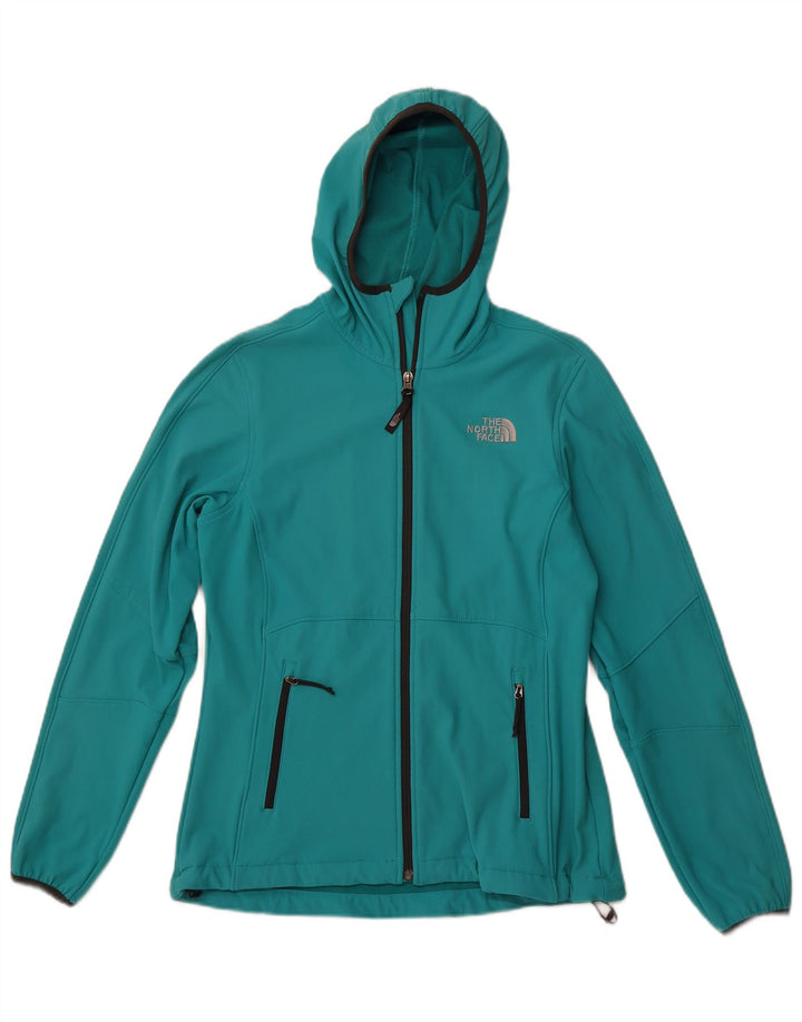 THE NORTH FACE Giacca da tuta da donna con cappuccio UK 12 Medium Turchese