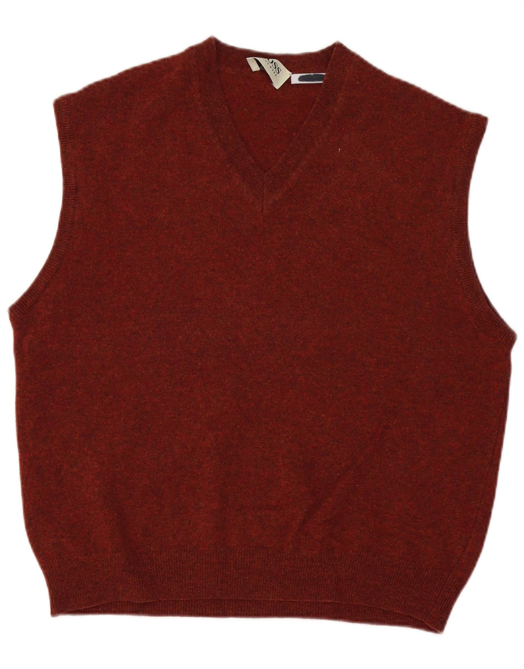 Canotta da uomo Hugo Boss Canotta UK 42 Large Marrone Lana