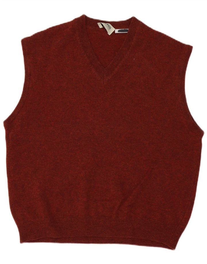 Canotta da uomo Hugo Boss Canotta UK 42 Large Marrone Lana