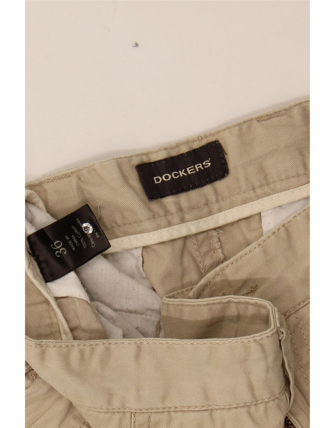 DOCKERS Mens Cargo Shorts W36 Large  Beige Cotton Vintage Dockers and Second-Hand Dockers from Messina Hembry 