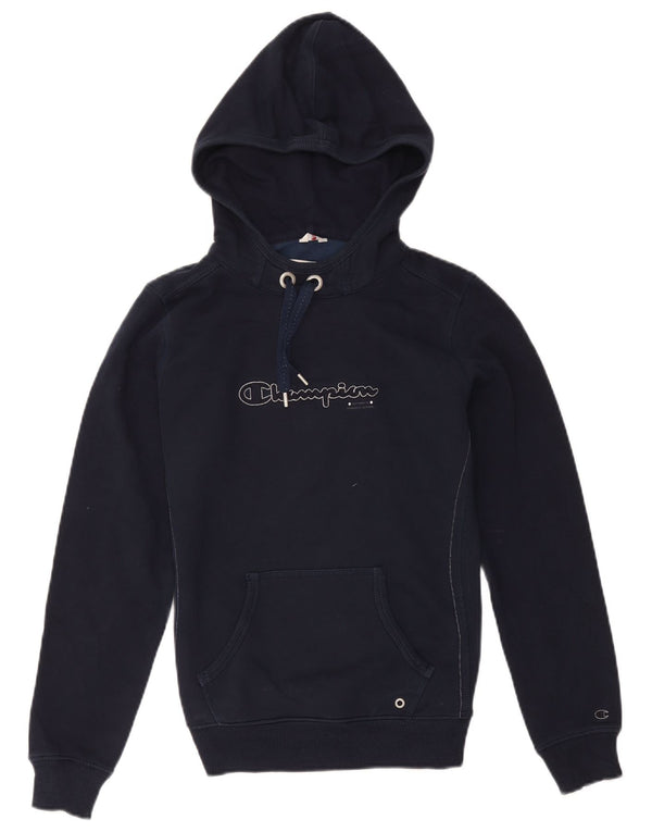 Felpa con cappuccio grafica da donna Champion UK 14 Large Blu Navy